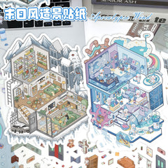 Large scene sticker 3D sticker DIY decompression intermediate