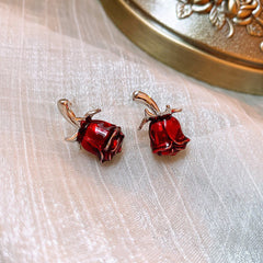 Fairy pearl earrings retro fashion high-end stud earrings temperament earrings