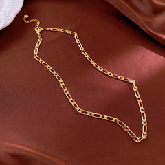 Titanium Steel Necklace Vintage ins Premium Clavicle Chain Fashion Jewelry