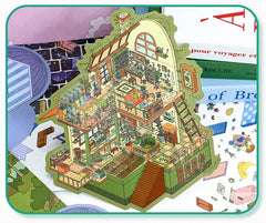 The Wild Syndicate DIY 3D Scene Stickers 3 Lovely Miniature Scenes-House Apartment Office high ranking