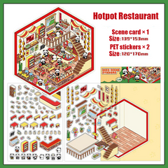 Chocolate Workshop DIY 3D Scene Stickers 4 Cute Miniature Scenes intermediate