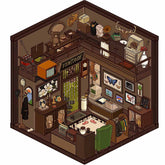 3D landscaping sticker creative scene miniature DIY sticker advanced