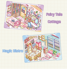Sim Game Hut DIY 3D Scene Stickers 2 Lovely Miniature Scenes intermediate