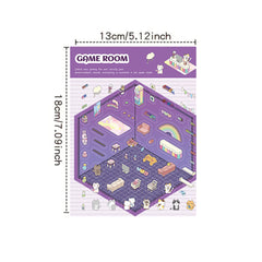 3D landscaping sticker creative scene miniature DIY sticker beginner