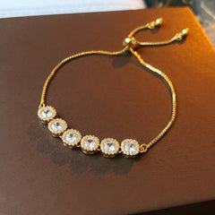 Zircon bracelet ins light luxury retro temperament bracelet versatile jewelry