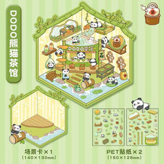 Wonderful Shop DIY 3D Scene Stickers 4 Cute Miniature Scenes-Amusement park beginner