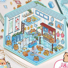 Wonderful Shop DIY 3D Scene Stickers 4 Cute Miniature Scenes-Amusement park beginner