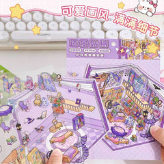 Wonderful Shop DIY 3D Scene Stickers 4 Cute Miniature Scenes-Amusement park beginner