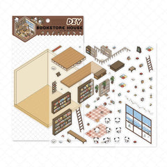 Panda Home Collection DIY 3D Scene Stickers 4 Cute Miniature Scenes beginner