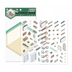 Panda Home Collection DIY 3D Scene Stickers 4 Cute Miniature Scenes beginner