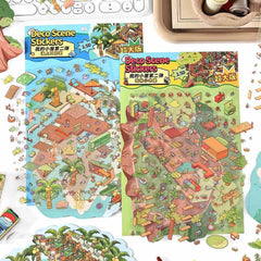 Island Shop DIY 3D Scene Stickers 2 Cute Miniature Scenes high ranking