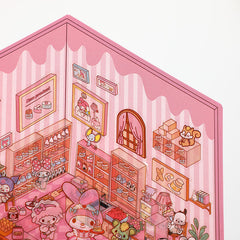 Sanrios Party DIY 3D Scene Stickers 4 Cute Miniature Scenes beginner