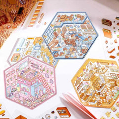 Cuddly Creations DIY 3D Sticker Collection 4 Cute Miniature Scenes advanced