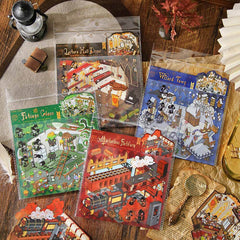 Enchanted Realms DIY 3D Scene Stickers 4 Cute Miniature Scenes advanced