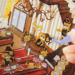 Enchanted Realms DIY 3D Scene Stickers 4 Cute Miniature Scenes advanced