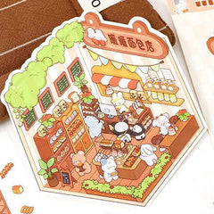 Fluffy Sweet Haven DIY 3D Scene Stickers 4 Cute Miniature Scenes advanced