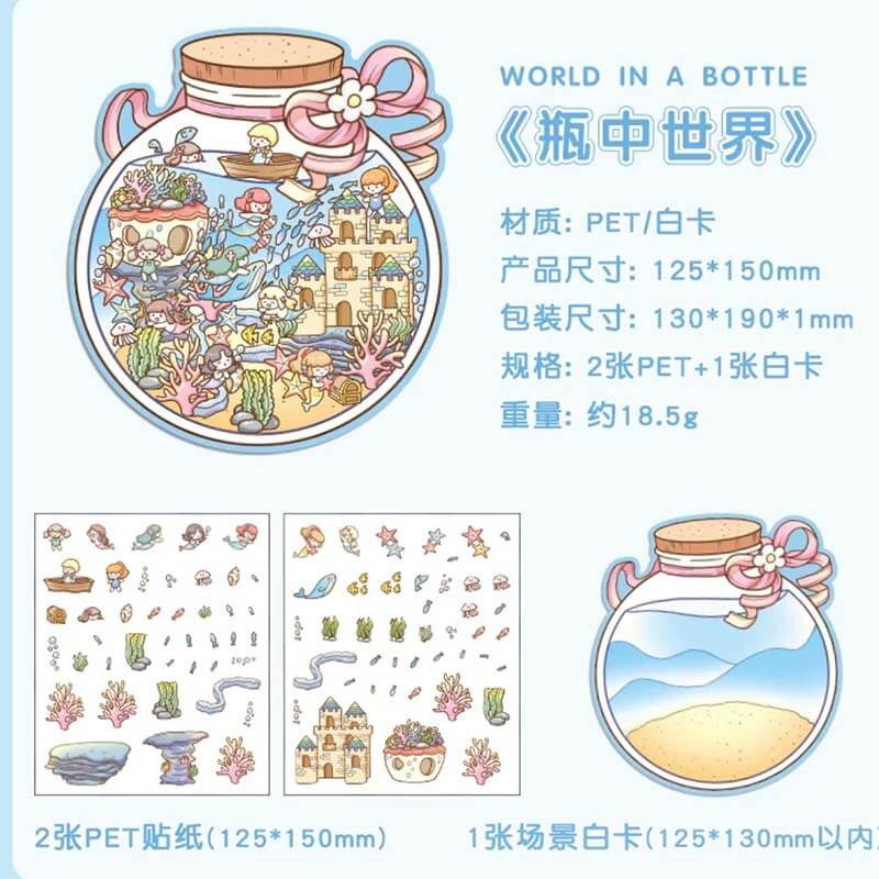 Realm of Dreams Scene Stickers - 4 Lovely Miniature Scenes intermediate