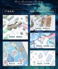 Large scene sticker 3D sticker DIY decompression intermediate