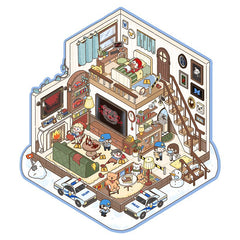 3D landscaping sticker creative scene miniature DIY sticker advanced