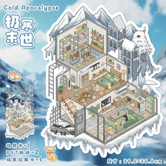 Large scene sticker 3D sticker DIY decompression intermediate