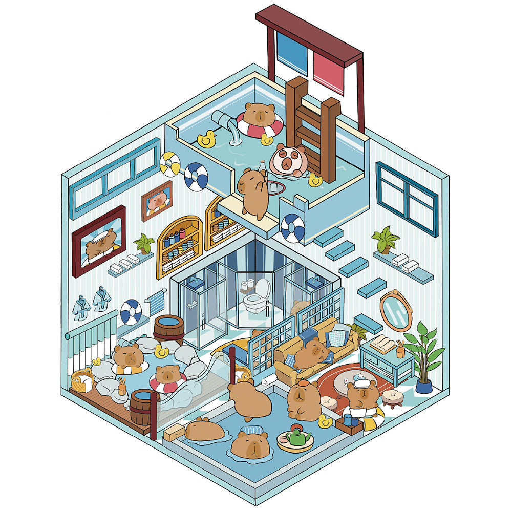 3D landscaping sticker creative scene miniature DIY sticker beginner