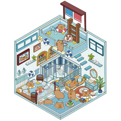 3D landscaping sticker creative scene miniature DIY sticker beginner