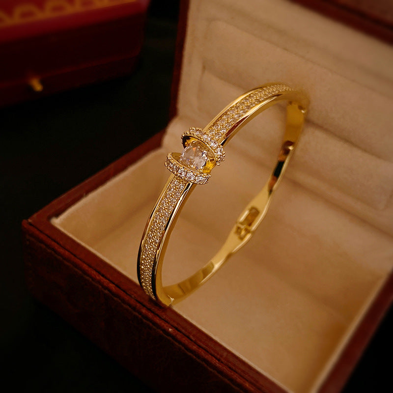 High-end zircon bracelet light luxury niche design bracelet jewelry