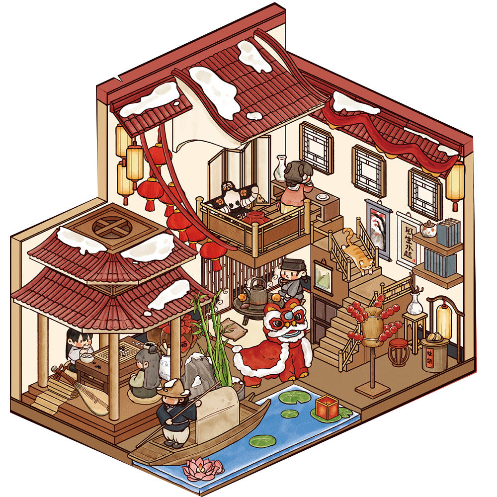 3D landscaping sticker creative scene miniature DIY sticker advanced