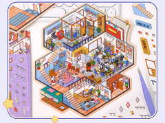 The Wild Syndicate DIY 3D Scene Stickers 3 Lovely Miniature Scenes-House Apartment Office high ranking