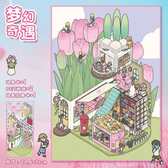 Large scene sticker 3D sticker DIY decompression high ranking