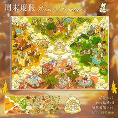 Large scene sticker 3D sticker DIY decompression difficulty