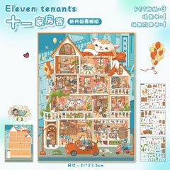 Large scene sticker 3D sticker DIY decompression difficulty