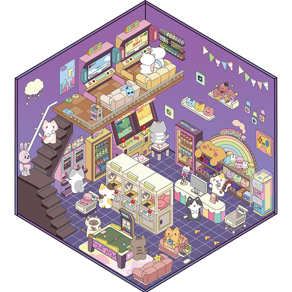 3D landscaping sticker creative scene miniature DIY sticker beginner