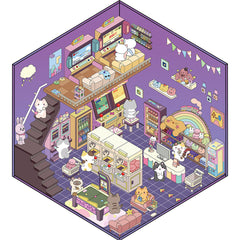 3D landscaping sticker creative scene miniature DIY sticker beginner