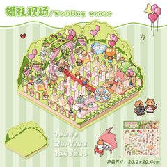 Large scene sticker 3D sticker DIY decompression intermediate