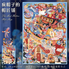 Large scene sticker 3D sticker DIY decompression difficulty