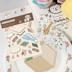 3D landscaping sticker creative scene miniature DIY sticker intermediate