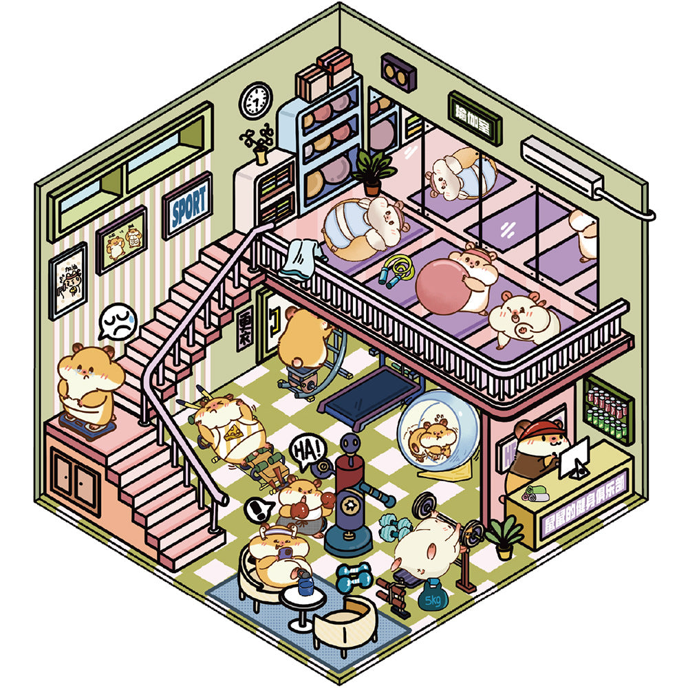 3D landscaping sticker creative scene miniature DIY sticker beginner