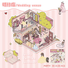 Large scene sticker 3D sticker DIY decompression intermediate